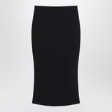 Givenchy Black midi skirt with pleats on the back