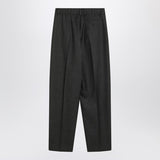 Givenchy Grey Wool Pleated Front Zip Closure Trousers