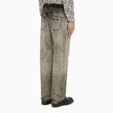 Balmain Luxewashed Light Grey Delavé Jeans Straight