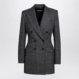Dolce and Gabbana Anthracite Grey Double-Breasted Jacket