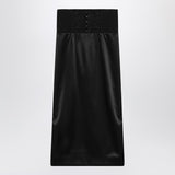 Dolce And Gabbana Black Corset Belt Skirt Ensemble