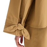 Ganni checked canvas jacket with textured pattern