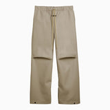 Fear Of God Dune-Colored Rubberized Wide-Legged Trousers