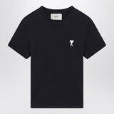 Ami Paris Midnight blue Ami de Coeur cropped T-shirt