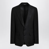Dolce & Gabbana Dolce&Gabbana Black single-breasted linen jacket