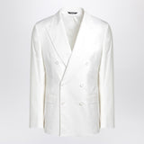 Dolce & Gabbana Dolce&Gabbana White single-breasted cotton jacket