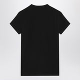 Dolce Gabbana Matte Black EmbroideredLogo Tee Shirt