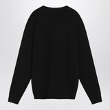 Ami Paris Black AmiDeCoeurEmbroidered Sweater Superior