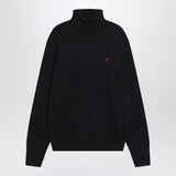 AmiParis NavyBlue Classic Turtleneck Sweater Luxury Edition