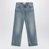 Ami Paris Wide IndigoWashed Jeans FrontZip Closure