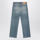 Ami Paris Wide IndigoWashed Jeans FrontZip Closure