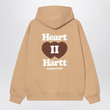 Carhartt WIP Hooded Heart II Hartt Sweat Jacket Dusty brown