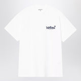 Carhartt WIP White Loose Fit Crew Neck T Shirt Embroidered