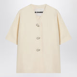 Jil Sander Ivory silk blend shirt jacket