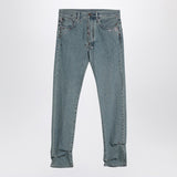 Moschino Light Blue High Waist Jeans Rivets