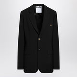 Moschino Black Single Breasted Jacket Classic Lapels