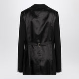 Moschino Black Single Breasted Jacket Classic Lapels