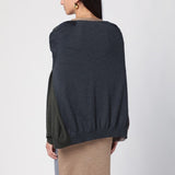 Moschino Beige Cardigan Deconstructed V Neckline Detail
