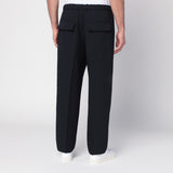 Jil Sander Midnight blue pants in technical gabardine