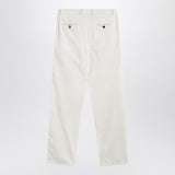 Brunello Cucinelli White corduroy pants