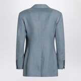 Brunello Cucinelli Avio Front Button Closure Jacket