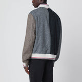 Thom Browne Multi Color Colourblock Bomber Jacket