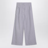Brunello Cucinelli Lilac Wide Trousers Pleated Front
