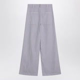 Brunello Cucinelli Lilac Wide Trousers Pleated Front