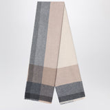 Brunello Cucinelli Colour-block Scarf in Wool and Cashmere