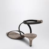 Brunello Cucinelli Grey Sandal City Precious Straps
