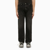 Off White Jet Black Shorts Featuring EmbroideredLogoPatch