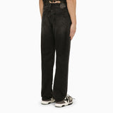 Off White Jet Black Shorts Featuring EmbroideredLogoPatch