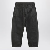 LEMAIRE Shiny brown denim pants
