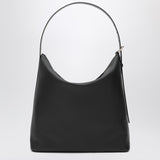 A.P.C. Black Hammered Leather Oversized Shoulder Bag