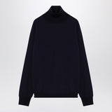 Maison Margiela Turtleneck pullover in navy wool