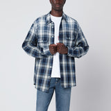 Dsquared2 Blue White Checkered Shirt Featuring Pattern