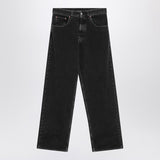 MM6 Maison Margiela Wide Jeans Black Front Zip Five Pocket
