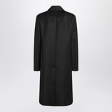 MM6 Maison Margiela Black wool-blend coat
