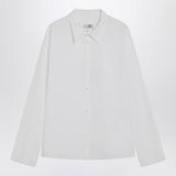 MM6 Maison Margiela White Pointed Collar Numeric Logo Shirt