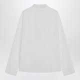MM6 Maison Margiela White Pointed Collar Numeric Logo Shirt