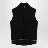MM6 Maison Margiela Vest with zip black in cotton blend