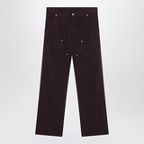 MM6 Maison Margiela Burgundy cotton trousers