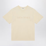 Wales Bonner Pale Sunlit Yellow Crewneck TeeWithLogo