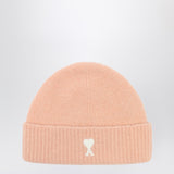 Ami Paris Powdered Tinted RibbedTextured Knitwear Beanie