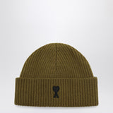 Ami Paris Ami de Coeur bronze wool hat
