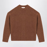Ami Paris Hazelnut De Coeur IntarsiaPattern Sweater