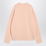 Ami Paris Powder pink wool blend sweater Ami De Coeur