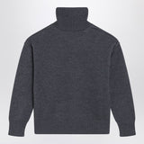 Ami Paris Exclusive Graphite Turtleneck Detailed Logo