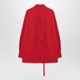 Ami Paris Red Superpremium VirginWool Shirt Collar