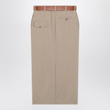 Moschino Beige Midi Skirt With Interchangeable Belt